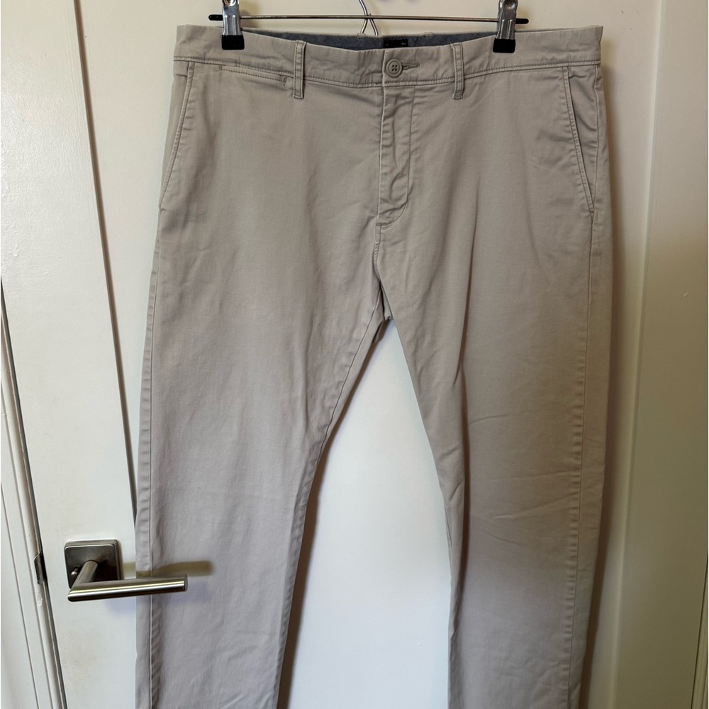 J. Crew Grey 484 Slim Pants (34 x 30)